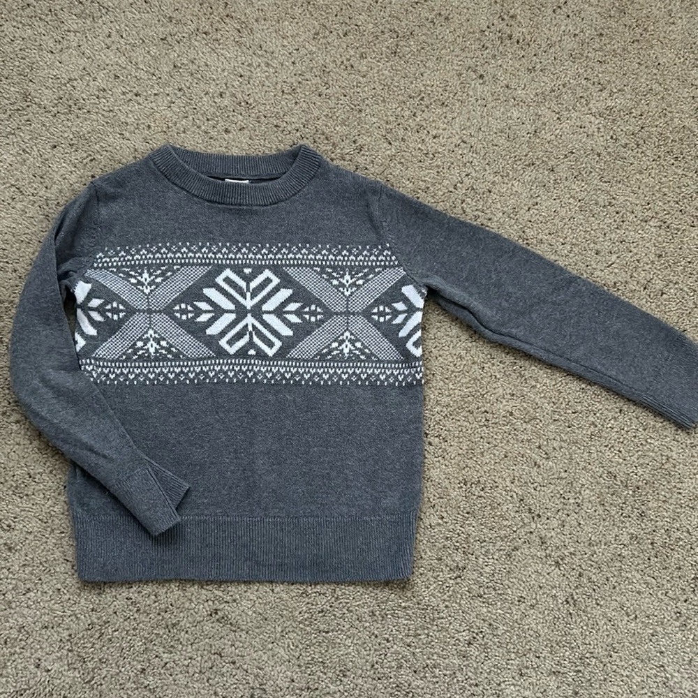 Grey Gap Fair Isle Winter Sweater